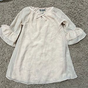 Light pink flower embroidered dress for girls size 5